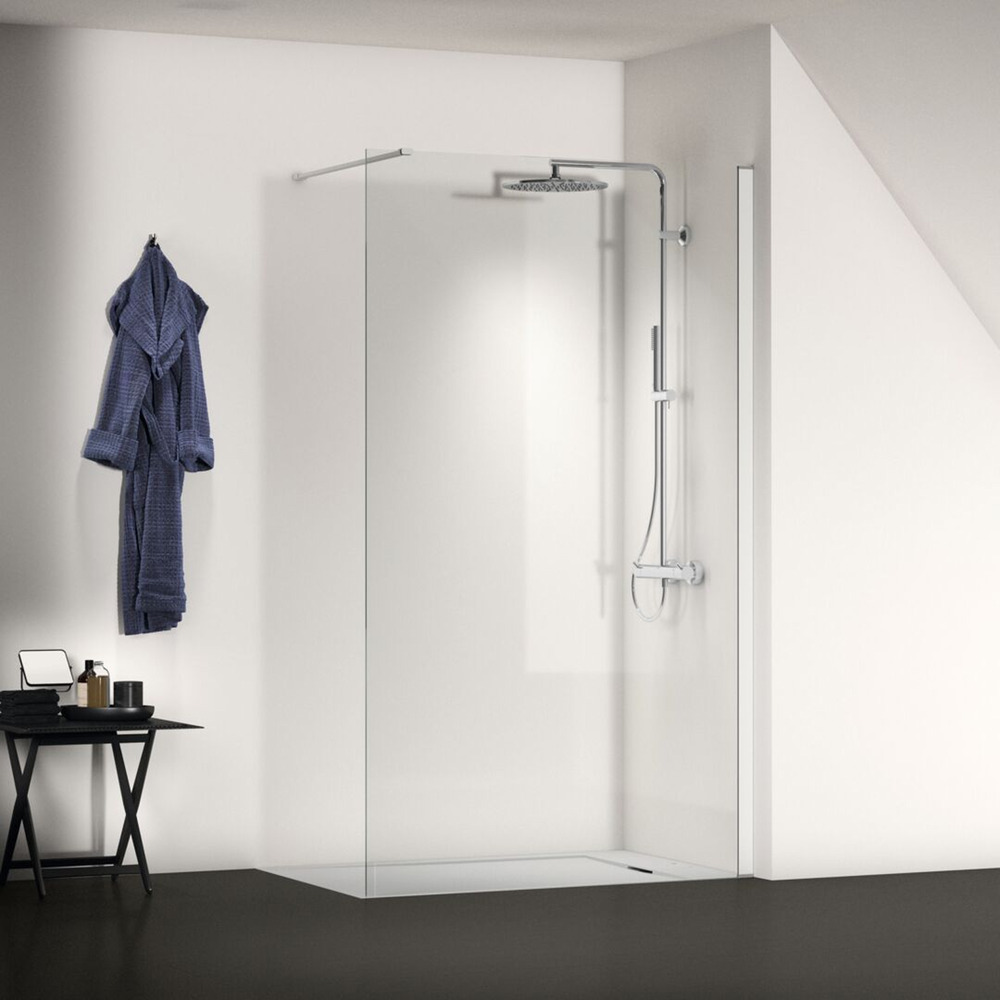Paravan de dus tip Walk-in Ideal Standard i.life 120×200 cm sticla 8 mm argintiu Ideal Standard