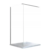 Paravan de dus tip Walk-in Invena crom 90x200 cm