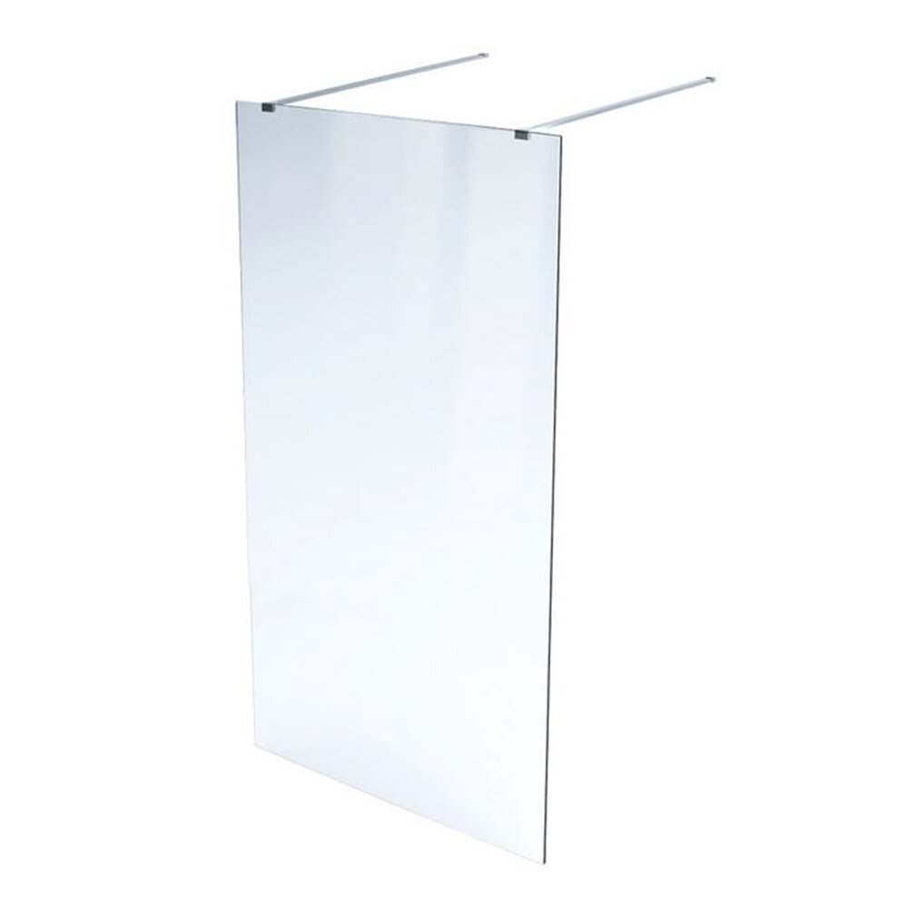 Paravan de dus tip Walk-in Massi Walk In crom 80×195 cm sticla satinata 80x195