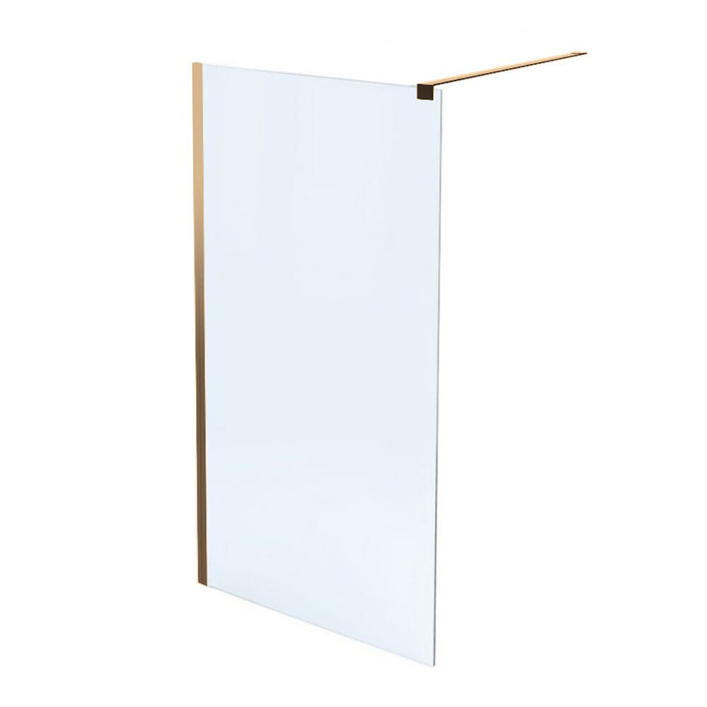 Paravan de dus tip Walk-in Massi Walk In Fix auriu 120×195 cm sticla transparenta Paravan de dus tip Walk-in Massi Walk In Fix auriu 120×195 cm sticla transparenta
