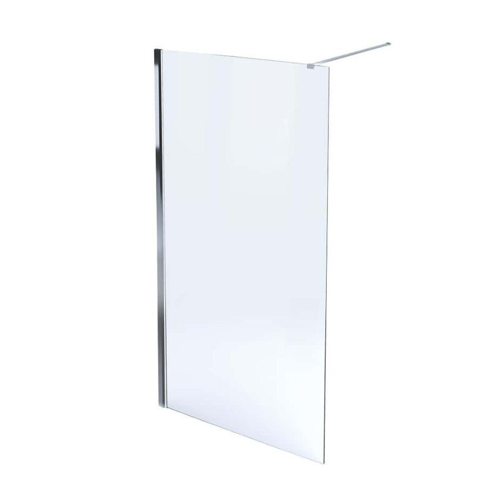 Paravan de dus tip Walk-in Massi Walk In Fix crom 80×195 cm sticla transparenta Paravan de dus tip Walk-in Massi Walk In Fix crom 80×195 cm sticla transparenta