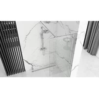 Paravan de dus tip Walk-in Rea Cortis cu parte culisanta 100x200 cm profil crom picture - 3