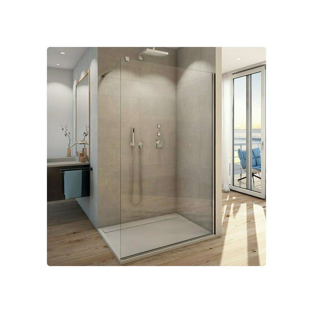 Paravan de dus tip Walk-in SanSwiss Easy STR4P 130 cm sticla securizata 8mm anticalcar 130 imagine 2022