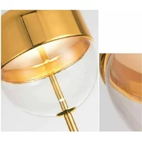 Pendul auriu abajur de sticla forma ovala led Rea APP550-1CP picture - 4