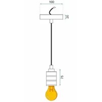 Pendul cu fasung vizibil argintiu Rea APP343-1CP picture - 6