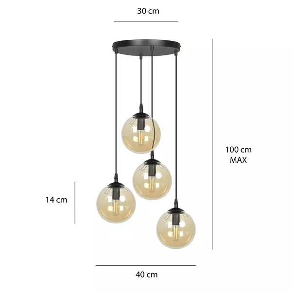 Pendul Emibig Cosmo 4 Premium negru/maro picture - 5