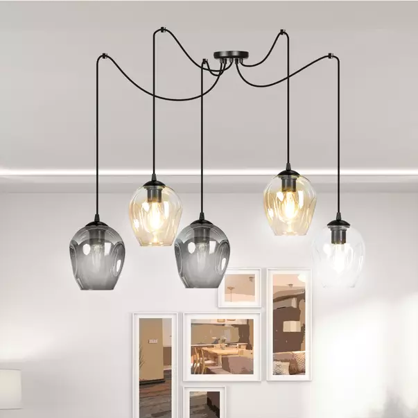 Pendul Emibig Level 5 negru/transparent/grafit