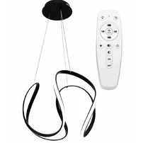 Pendul negru led cu telecomanda design modern Rea APP387-CP