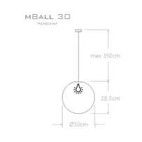 Pendula led Micante mBALL 30 4000K picture - 4