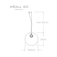 Pendula led Micante mBALL 60 3000K picture - 4