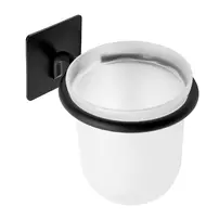 Perie WC Rea 322195A design rotund finisaj negru mat picture - 2
