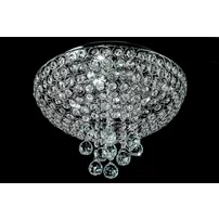 Plafoniera rotunda 4 surse de lumina metal/sticla argintiu Rea APP744-4C Cristal picture - 3