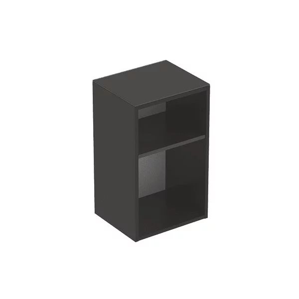 Dulap mediu suspendat Geberit Smyle Square lava gri inchis 36 cm