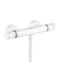 Baterie dus termostatata Hansgrohe Ecostat Comfort alb mat