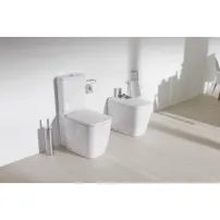 Bideu pe pardoseala BTW Gala Eos alb lucios