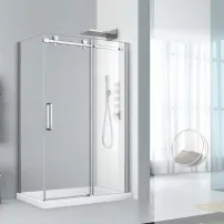 Cabina de dus dreptunghiulara cu usa glisanta Fluminia Paloma 120x90
