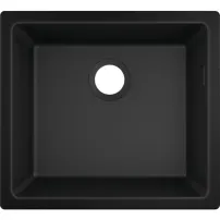 Chiuveta compozit Hansgrohe S51 SilicaTec negru grafit 50x45 cm