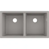 Chiuveta compozit Hansgrohe S51 SilicaTec gri beton 82x45 cm