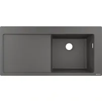 Chiuveta compozit Hansgrohe S51 SilicaTec gri piatra dreapta 105x51 cm
