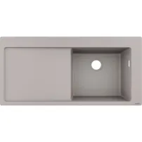 Chiuveta compozit Hansgrohe S51 SilicaTec gri beton dreapta 105x51 cm
