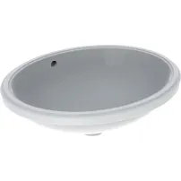 Lavoar sub blat Geberit Variform 56 cm fara orificiu baterie cu orificiu preaplin