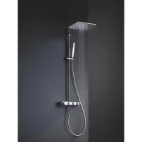Coloana de dus cu baterie termostatata Grohe Euphoria 310 Cube Duo cu 1 functie