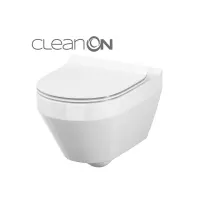 Vas wc suspendat Cersanit Crea Clean On rotund cu capac inchidere lenta