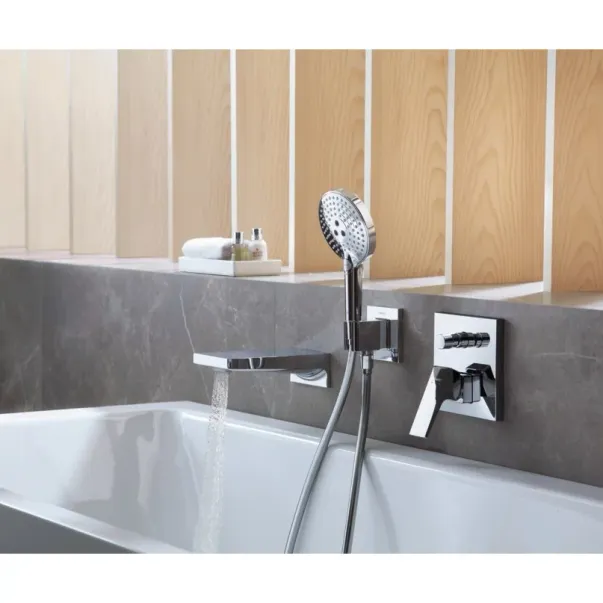Baterie cada - dus Hansgrohe Metropol incastrata crom picture - 2