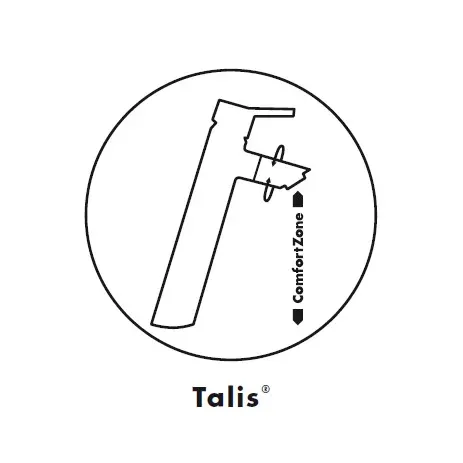 Baterie inalta lavoar Hansgrohe Talis S 190 crom lucios picture - 3