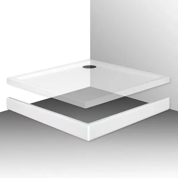 Cadita dus plata rectangulara Roth Kvadro 120x90 picture - 3
