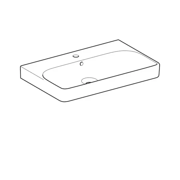 Lavoar pe mobilier Geberit Smyle Square 75 cm picture - 3
