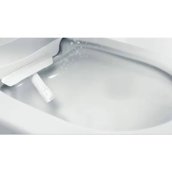 Set complet Grohe Sensia Arena vas WC suspendat, clapeta Nova crom, capac inchidere lenta si bideu electric, rezervor Grohe Rapid SL, kit spalare automata picture - 3
