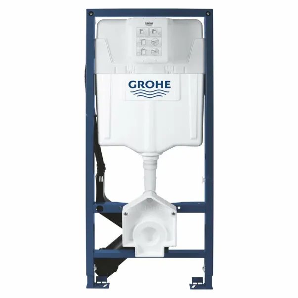 Set complet Grohe Sensia Arena vas WC suspendat, clapeta Nova crom, capac inchidere lenta si bideu electric, rezervor Grohe Rapid SL, kit spalare automata picture - 6