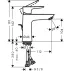 Baterie lavoar Hansgrohe Talis E 110 cu ventil Pop-Up negru mat picture - 2