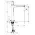 Baterie lavoar inalta Hansgrohe Talis Select E 240 crom lucios picture - 6