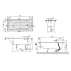 Cada dreptunghiulara compozit Villeroy&Boch Oberon 170x75 cm Quaryl picture - 5