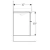 Dulap baza pentru lavoar dublu suspendat Geberit Smyle Square alb 2 sertare 119 cm picture - 5