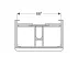 Dulap baza pentru lavoar suspendat Geberit Smyle Square alb 2 sertare 74 cm picture - 3