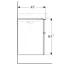 Dulap baza pentru lavoar suspendat Geberit Smyle Square alb 2 sertare 74 cm picture - 5