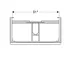Dulap baza pentru lavoar suspendat Geberit Smyle Square alb 2 sertare 89 cm picture - 3
