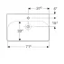 Lavoar pe mobilier Geberit Smyle Square 75 cm picture - 4