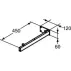 Sistem de prindere metalic pentru blat Ideal Standard Adapto 45 cm picture - 2