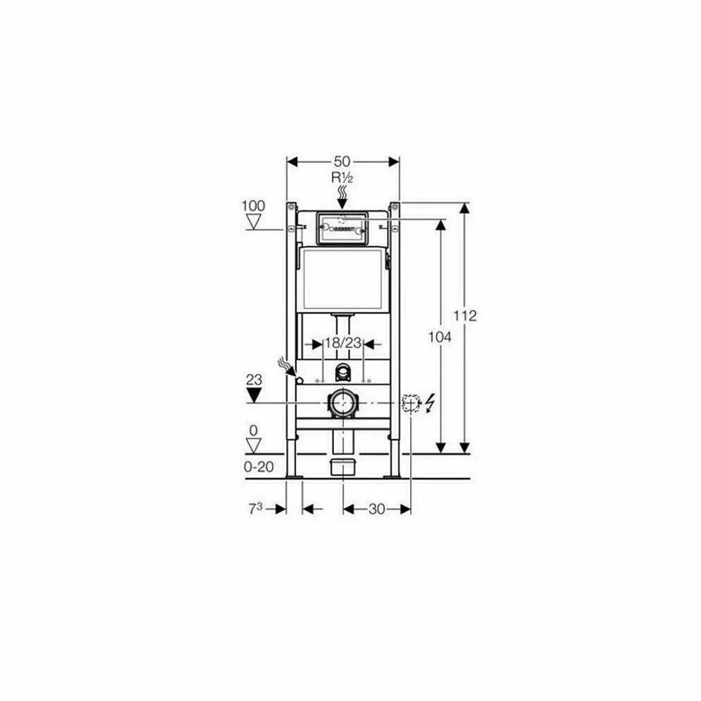 Инсталляция Geberit Duofix Delta 458.103.00.1