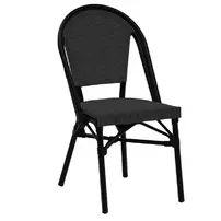 Scaun de gradina Pakoworld Paris Aluminiu Negru