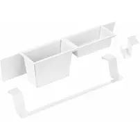 Set accesori chiuveta Deante Magnetic alb/mat