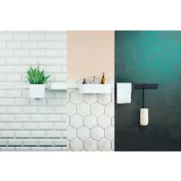 Set accesorii Hansgrohe WallStoris negru mat cu set de dus picture - 4