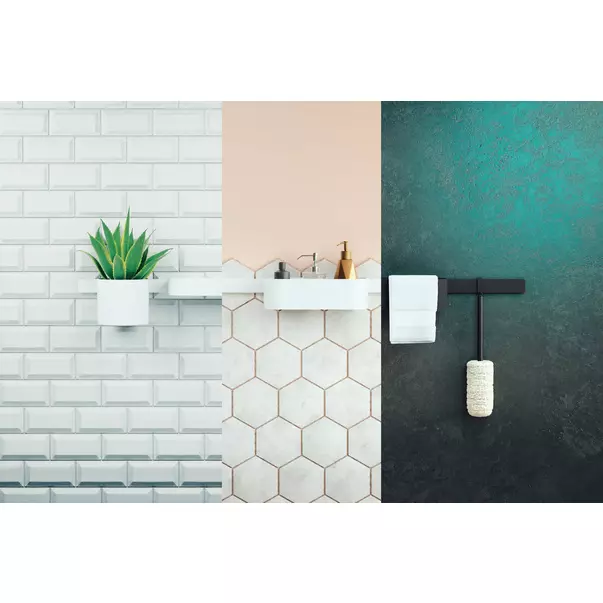 Set accesorii Hansgrohe WallStoris negru mat cu set de dus picture - 4