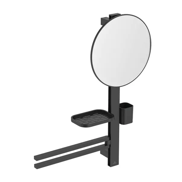 Set accesorii pentru lavoar Ideal Standard Alu+ negru mat 70 cm din aluminiu