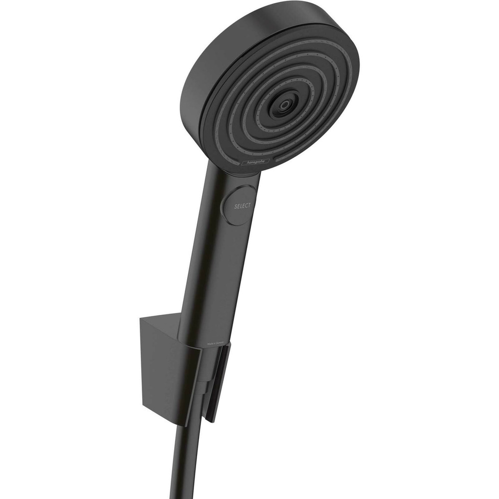 Set de dus cu porter negru mat Hansgrohe Pulsify Select S 105 cu 3 functii hansgrohe