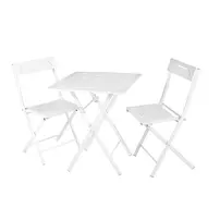 Set de gradina 3 piese Asir Bistro alb picture - 11